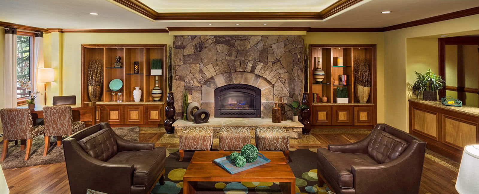 Lobby at Valdoro Mountain Lodge in Breckenridge, Colorado