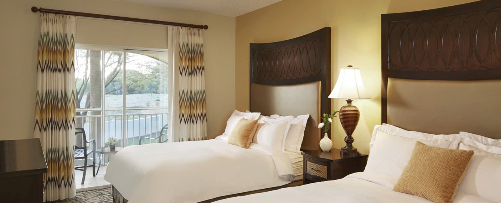 Bedroom at Hilton Grand Vacations Club at SeaWorld in Orlando, Florida