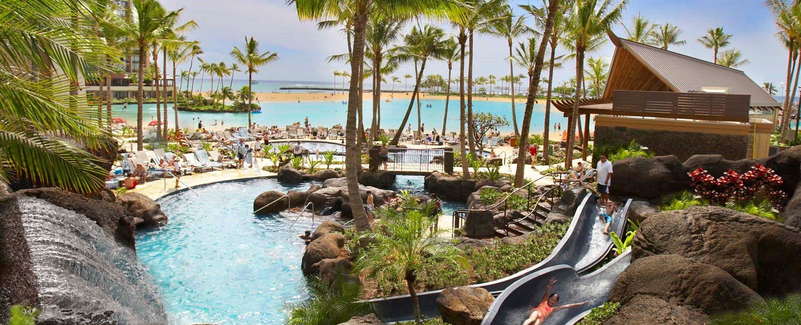Pool Area of the Kalia Suites in Honolulu, Hawaii