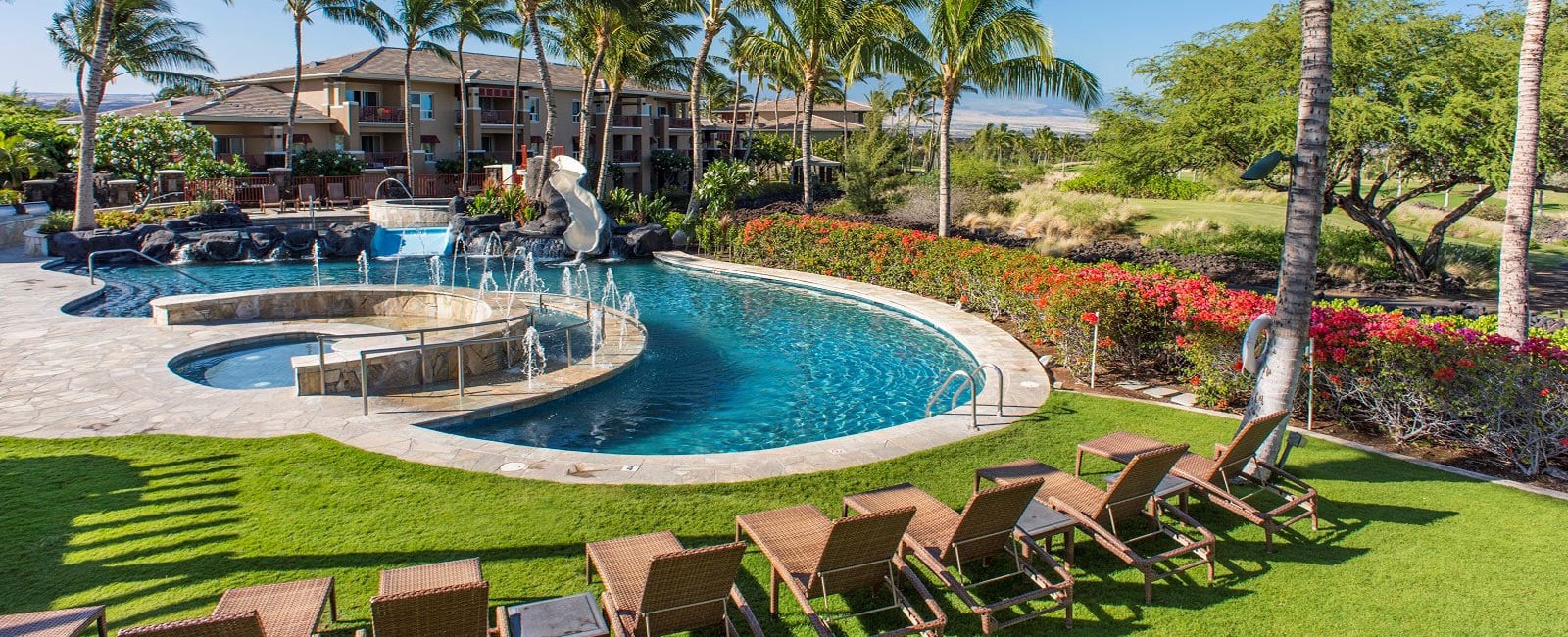 Pool Area of Kohala Suites in Waikoloa, Hawaii