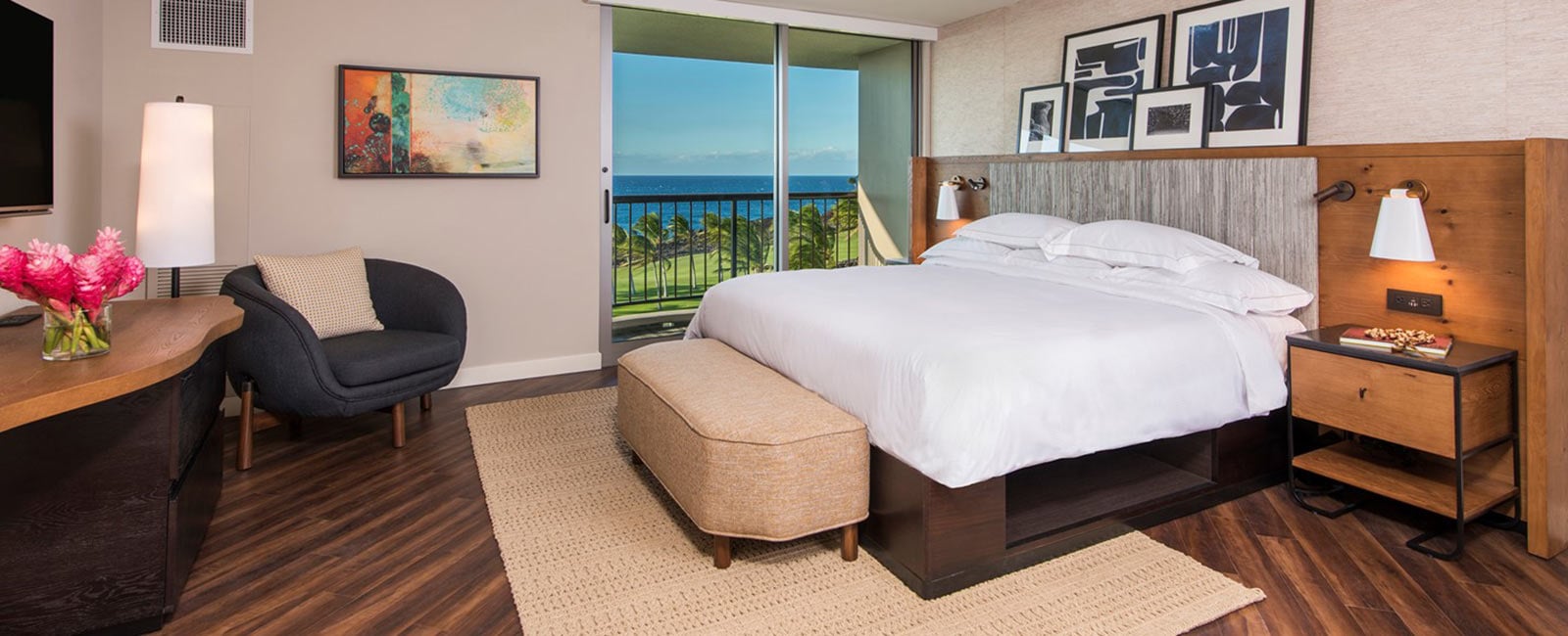 Bedroom at Ocean Tower in Waikoloa, Hawaii