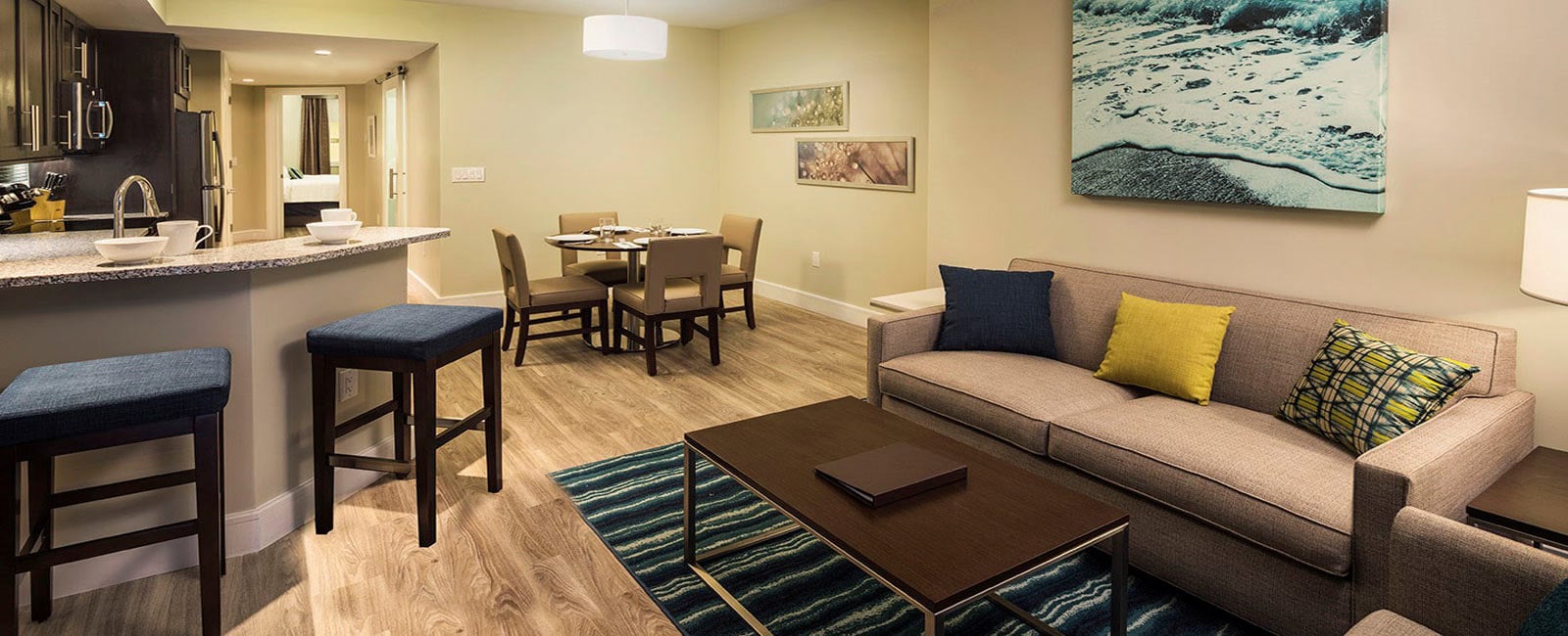 Living Area at Ocean 22 in Myrtle Beach, South Carolina