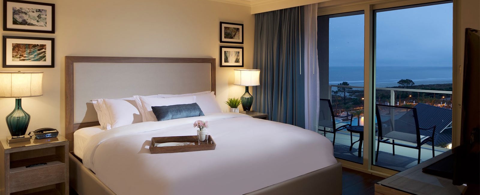 Bedroom at Ocean Oak Resort by Hilton Grand Vacations Club on Hilton Head Island, South Carolina